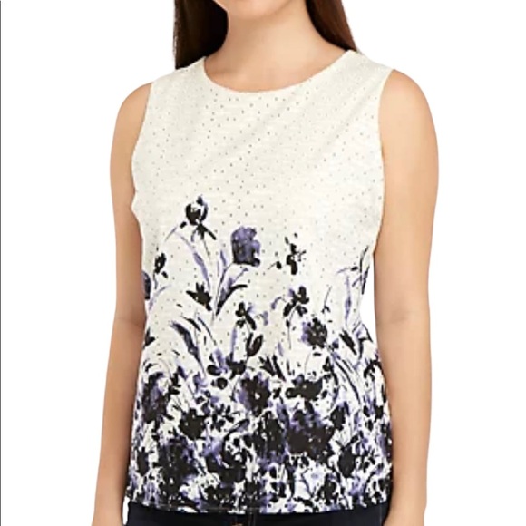 Tommy Hilfiger Eyelet Cotton Blouse - Picture 1 of 6